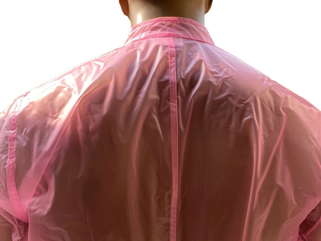 تصویر 1 از گان یکبار مصرف صورتی پوشش کامل با جنس مقاوم